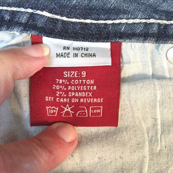 VIGOLD Low-Rise MEDIUM-Wash Bootcut Women's Jeans, Size 9 - Picture 3 of 9